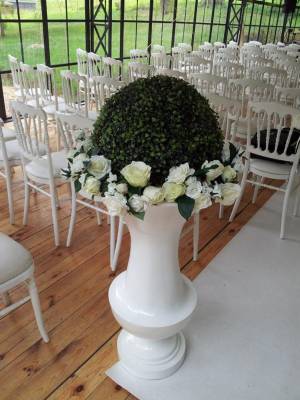 Boule de buis artificiel 50 cm -Location deco Mariage - Artnuptial