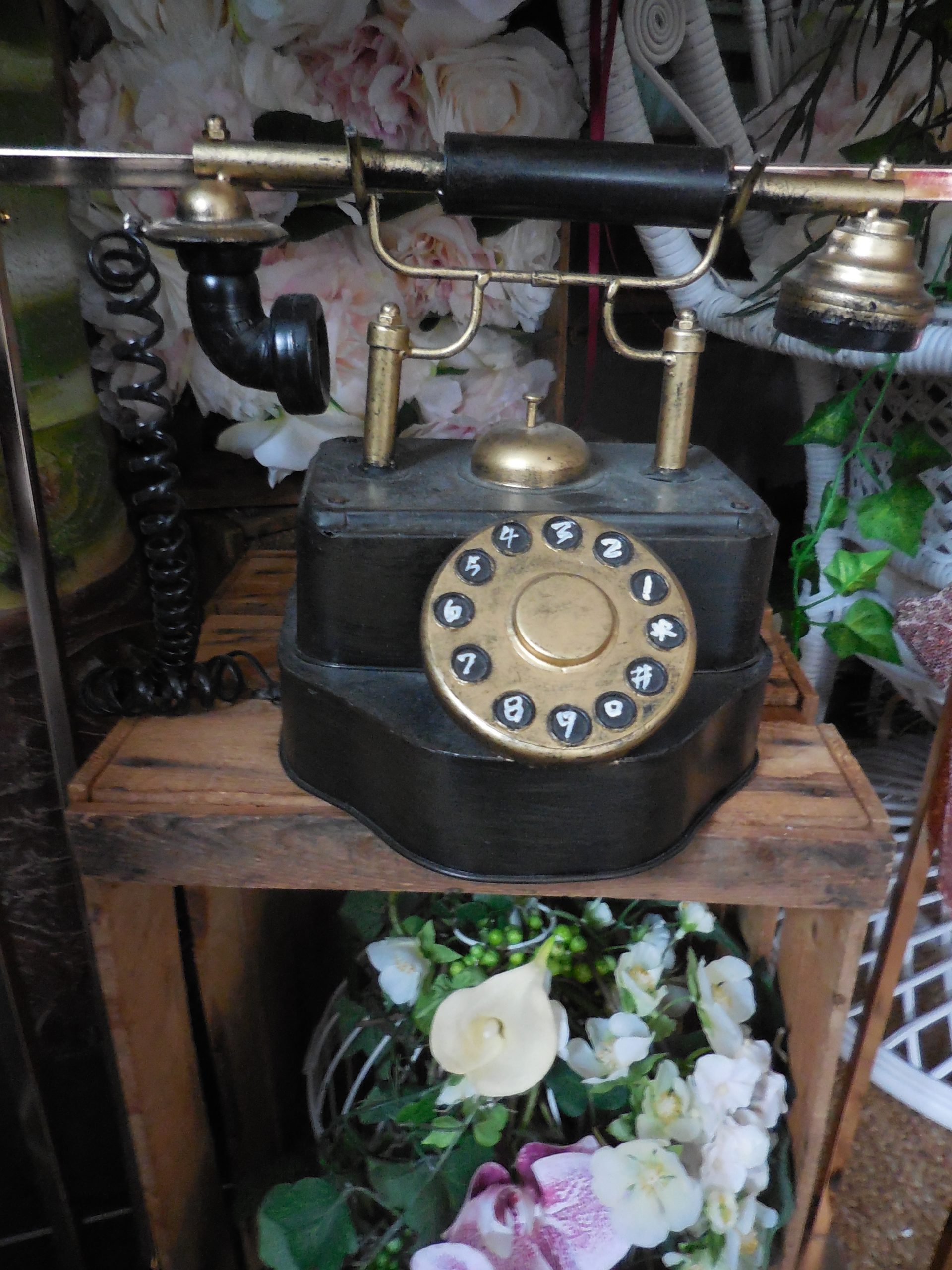 Telephone vintage style retro - Location deco retro vintage - Artnuptial