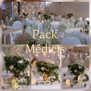 Pack Vasque Médicis Or vieilli mixte floral végétal * - Location