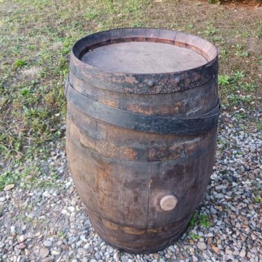Pack 2 Tonneaux deco vintage bois Version brut* - Location tonneaux