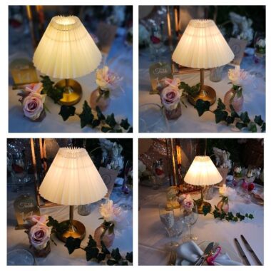 Lampe de table sans fil style vintage shabby ( batterie rechargeable) - Location lampe de table